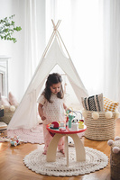 Janod Stolik edukacyjny duży drewniany Baby Forest