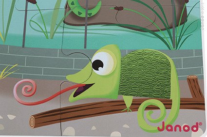 Janod Puzzle sensoryczne 20 elementów Wycieczka do zoo