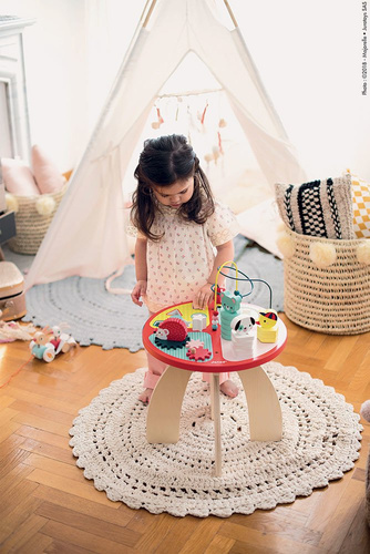 Janod Stolik edukacyjny duży drewniany Baby Forest