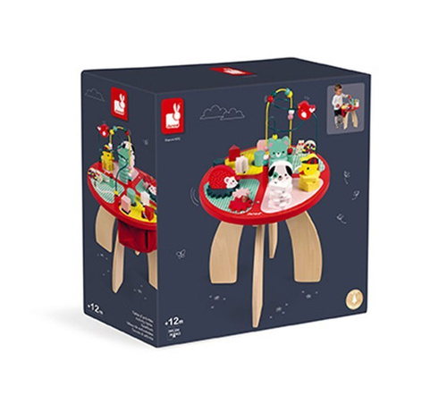 Janod Stolik edukacyjny duży drewniany Baby Forest