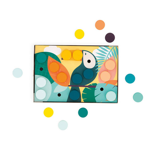 Janod Układanka pierwsza drewniana mozaika 2+