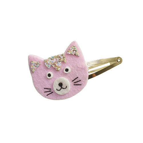 Janod Zestaw kreatywny do tworzenia biżuterii Brokatowe spinki do włosów Pieski i kotki 5+