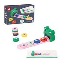 Janod Drewniana układanka logiczna Algorytmy Żaba 3+