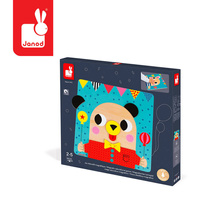 Janod Układanka drewniana magnetyczna Zwierzątka