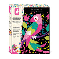 Janod Zestaw kreatywny Przeplatanka 3D String art Zwierzęta dżungli 8+