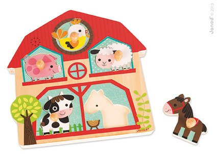 Janod Puzzle muzyczne Mieszkańcy farmy