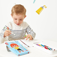 Janod Flamastry pędzelkowe 10 kolorów 3+