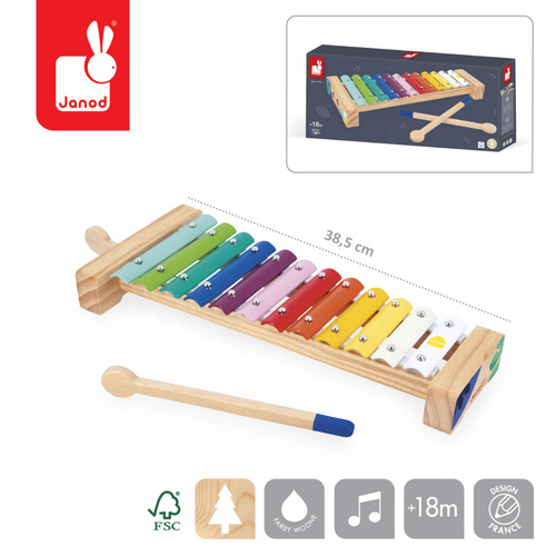 Janod Ksylofon cymbałki Gioia 18m+