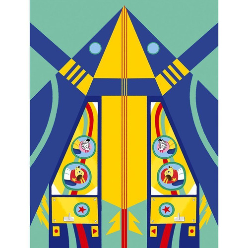 Janod Zestaw kreatywny Papierowe samoloty z wyrzutnią 6+