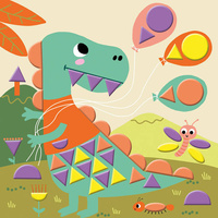 Janod Zestaw kreatywny Naklejki geometryczne My arts & crafts 3+