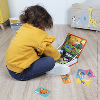Janod Magnetyczna układanka Dinozaury Magnetibook