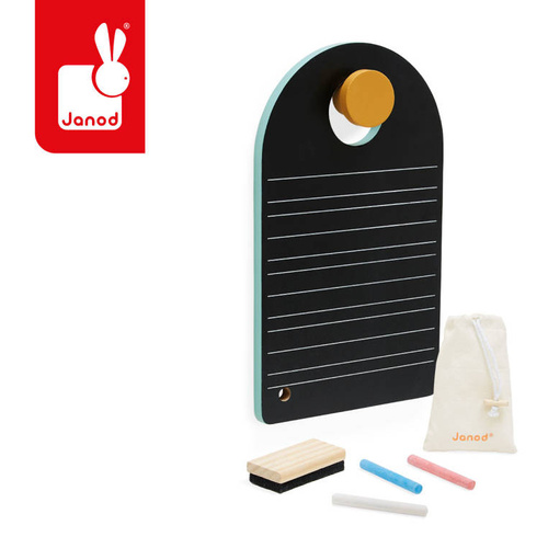 Janod Przenośna dwustronna tablica z akcesoriami 3+