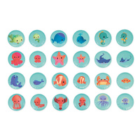 Janod Gra memory do kąpieli Morskie dzieci 24 elementy 2+