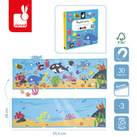 Janod Magnetyczna układanka Podwodny świat Magneti'stories 3+