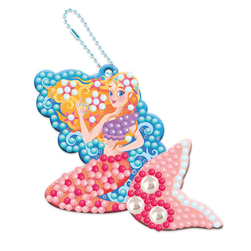 Janod Zestaw kreatywny do tworzenia breloczków Malowanie diamentami Magiczny ocean 7+