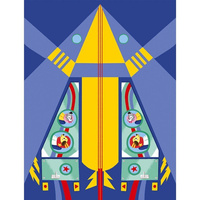 Janod Zestaw kreatywny Papierowe samoloty z wyrzutnią 6+