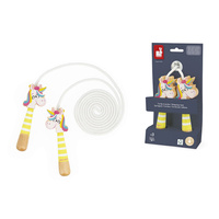 Janod Skakanka z drewnianymi rączkami Jednorożec Applepop 3+