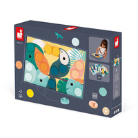 Janod Układanka pierwsza drewniana mozaika 2+