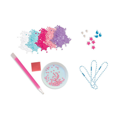 Janod Zestaw kreatywny do tworzenia breloczków Malowanie diamentami Magiczny ocean 7+