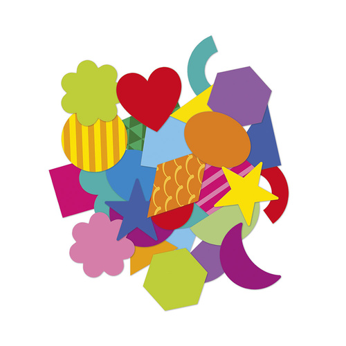 Janod Naklejki 300 szt. Figury geometryczne 3+