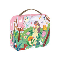 Janod Puzzle w walizce Matka natura 200 elementów 7+ Made in France