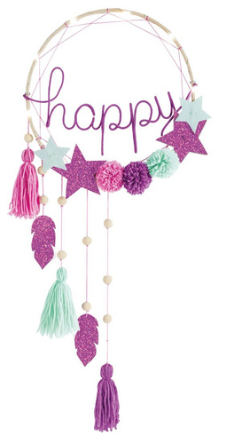 Janod Zestaw kreatywny Łapacz snów z podświetleniem ledowym Happy 8+