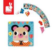 Janod Układanka drewniana magnetyczna Zwierzątka