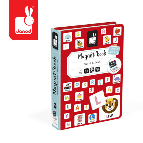 Janod Magnetyczna układanka Polski Alfabet Magnetibook