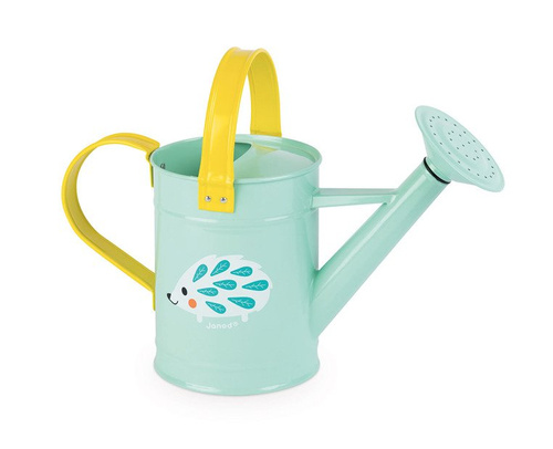 Janod Mały ogrodnik Metalowa konewka niebieska