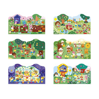 Janod Książeczka do wyklejania z naklejkami Ogród 18m+