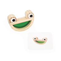 Janod Klocki drewniane przeźroczyste kolorowe sensoryczne 12 m+