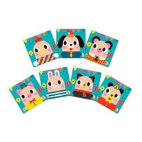 Janod Układanka drewniana magnetyczna Zwierzątka