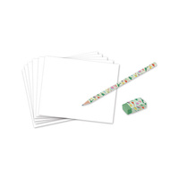 Janod Zestaw kreatywny Rysowanie krok po kroku Dinozaury 20 rysunków 7+