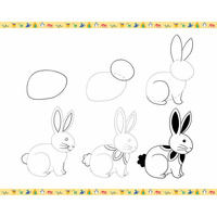 Janod Zestaw kreatywny Rysowanie krok po kroku Zwierzęta 20 rysunków 7+