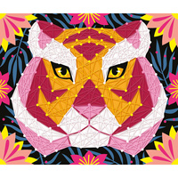 Janod Zestaw kreatywny Przeplatanka 3D String art Zwierzęta dżungli 8+