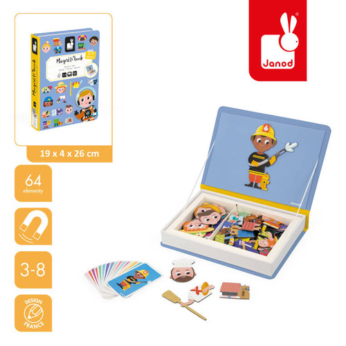 Janod Magnetyczna układanka Zawody Magnetibook