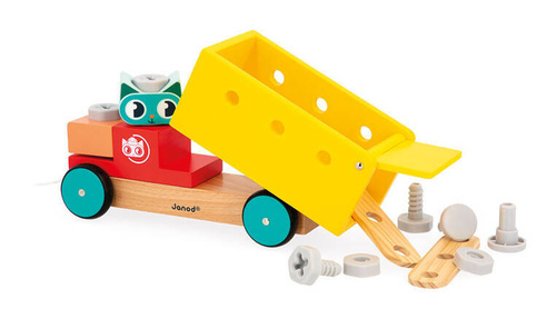 Janod Ciężarówka do składania do ciągnięcia Brico ‘Kids 2+