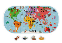 Janod Puzzle do kąpieli Mapa świata 28 elementów 3+