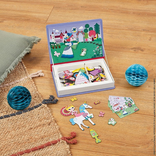 Janod Magnetyczna układanka Księżniczki Magnetibook