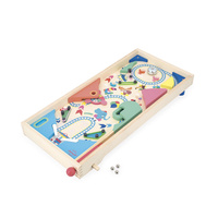 Janod Gra zręcznościowa drewniana Pinball Applepop 5+