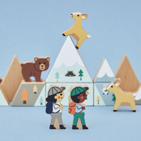 Janod Zestaw klocków i figurek 35 el. Góry Cross Roads 2+