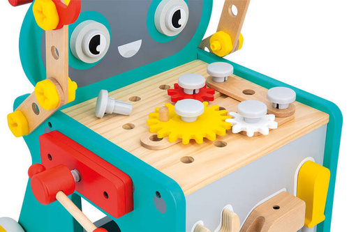 Wózek warsztat magnetyczny z narzędziami Robot Brico ‘Kids 18m+ Janod