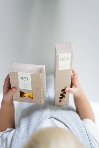 Janod Filcowy zestaw makaronów i akcesoria do przyrządzania włoskiej pasty 3+