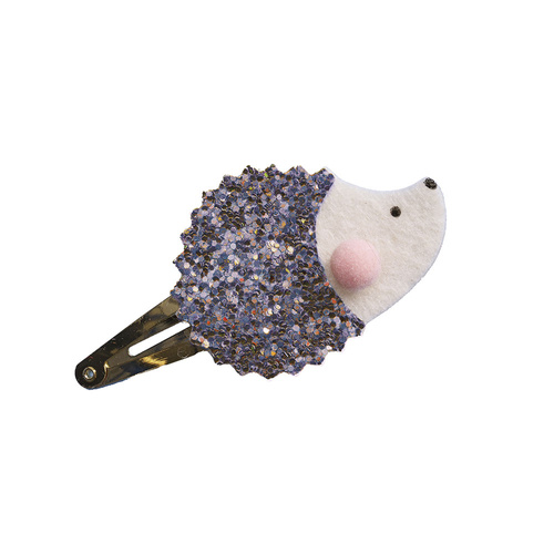 Janod Zestaw kreatywny do tworzenia biżuterii Brokatowe spinki do włosów Leśne zwierzątka 5+