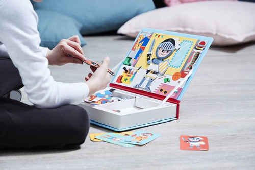 Janod Magnetyczna układanka Kostiumy Chłopiec Magnetibook