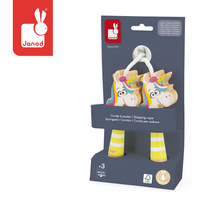 Janod Skakanka z drewnianymi rączkami Jednorożec Applepop 3+