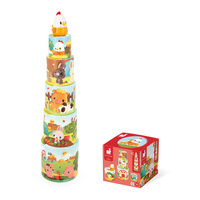 Janod Piramida wieża Farma Kurka 6 elementów 12 m+