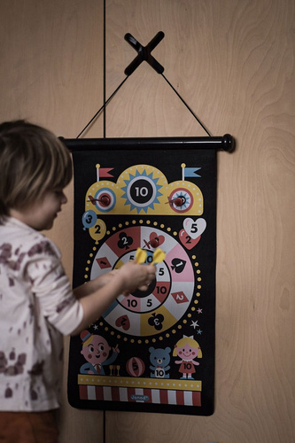 Janod Magnetyczna gra w rzutki Wesołe miasteczko