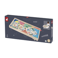 Janod Gra zręcznościowa drewniana Pinball Applepop 5+