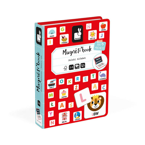 Janod Magnetyczna układanka Polski Alfabet Magnetibook